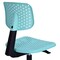 Homeroots Turquoise and Black Adjustable Height Swivel Rolling Office Chair 568079 - alternate 6