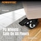 Powertec 2in PU Caster Wheels Set, 3/8in-16 x 1 Stem Casters, 2 w/ Locking Brake, 350 lbs, 360° Swivel 17220 - alternate 6