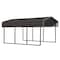 Arrow 10 x 15 x 7 ft Charcoal Carport CPHC101507 - alternate 1