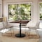 Flash Furniture 36" Square Tabletop, Seamless Surface Technology, Dark Brown with 24" Black Round Table Height Base ST-SQ36-WBR-TR24-GG - alternate 6