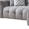 Homeroots Light Gray Boucle L Shaped Two Piece Sofa and Chaise Sectional With Toss Pillows 644521 - alternate 12