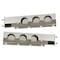 Mytee Products Stainless Steel Spring Loaded Light Bar w/ Round Cutouts Sold as Pair MUDFLAP-LIGHTBAR-SS - alternate 7
