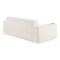 Homeroots 76" White Corduroy Sofa With Toss Pillows 723786 - alternate 7