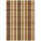 Homeroots 5' X 8' Wheat Ivory And Brown Plaid Washable Indoor Outdoor Area Rug 614024 - alternate 7