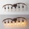 Jonathan Y Wyatt 45" 6-Light Southwestern Bohemian Resin/Seeded Glass Faux Antler LED Vanity Light, Brown Wood F JYL6317A - alternate 9