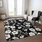 Homeroots 5' X 8' Black Ivory And Gray Floral Washable Indoor Outdoor Area Rug 599863 - alternate 4