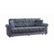 Homeroots 89" Gray Chenille Convertible Futon Sleeper Sofa And Toss Pillows With Storage 607150 - alternate 7