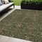 Homeroots 5' X 8' Emerald Brown And Red Floral Washable Indoor Outdoor Area Rug 604590 - alternate 1