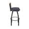Holland Bar Stool Co Revelle 25in Swivel Counter Stool with Pewter Finish, Medium Back and Graph Anchor Seat 881 - alternate 3