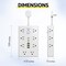 Overtime 22-in-1 Multi-Port Power Strip with 16 AC Outlets, 3 USB-A & 3 USB-C Ports, White OS70 - alternate 6