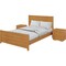 Homeroots Three Piece Oak Solid Wood Bedroom Set 523698 - alternate 7