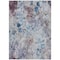 Homeroots 5' X 8' Navy Blue And Sky Blue Floral Washable Indoor Outdoor Area Rug 583101 - alternate 6