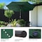 Villacera 9-Foot LED Outdoor Patio Umbrella with Solar Lights with Base, Forest Green 83-OUT5424 - alternate 10