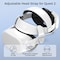 Alpha Digital Meta Quest 2 Head Strap Replacement- 6000mAh Battery - White MQ3 PRO - alternate 6