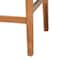 Bali & Pari Prita Bohemian Paper Loom and Natural Mahogany Wood 2-Piece Counter Stool Set 249-2PC-13882-ZORO - alternate 4