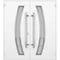 Vdomdoors Metal Double Doors Deux 1713 Natural Oak Frosted Glass Entry Modern Painted (W72xH80) Left hand Out DEUX1713DEXD-OAK-W72xH80-LH-O - alternate 3