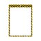C-Line Products 9" x 12" Yellow and Black Safety Striped Welded Shop Ticket Holders, 25/BX 44101 - alternate 6