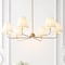 Jonathan Y Pauline 38" 6-Light Coastal Contemporary Adjustable Swooping Arm Candle-Style Metal LED Chandelier, W JYL9557A - alternate 8