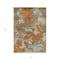 Homeroots 3' X 5' Copper And Orange Abstract Washable Indoor Outdoor Area Rug 609588 - alternate 4