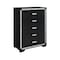 Global Furniture Usa Contemporary Glam Soleil Charcoal Chest SOLEIL-CHARCOAL-CH - alternate 2