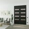 Sartodoors Hidden Double Doors Black 72x96 (2* 36x96) Solid Core Modern Interior QUADRO4113DMF-BLK-72x96-RH-I - alternate 1