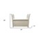 Homeroots 38in White Solid Wood Storage Bench with Flip Top 488863 - alternate 3