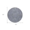Homeroots 8' Navy Blue And Gray Round Southwestern Washable Indoor Outdoor Area Rug 587040 - alternate 7