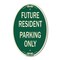 Signmission Reserved Parking Sign Future Resident Parking, 12 In X 18 In Architectural, Heavy Gauge Aluminum A-OV-G-1218-23050 - alternate 1