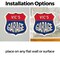 Signmission Vic's Garage, 4 inch X 4 inch, Vinyl Decal, 2PK SHI-D-2PACK-4-383-VIC - alternate 4