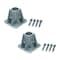Mytee Products 4 inX4 in Steel Safety Railing Single Mounting Socket for Construction Sites, 2PK SRSSKT-44x2 - alternate 1