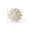 Homeroots 5" Ivory Resin Knobby Nubs Orb Tabletop Sculpture 392546 - alternate 4