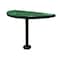 Leisure Craft Perforated Semi-Circle Pedestal Table, Portable, 30"H, Black Green STAB30-PERF-BLACK GREEN - alternate 1