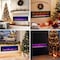 Edendirect 76.43-in W Black Wall mount LED Flat wall Electric Fireplace with Remote Control Included ZR-BI74 - alternate 5