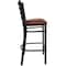 Flash Furniture 30" Ladder Back Restaurant Stool XU-DG697BLAD-BAR-BURV-GG - alternate 8
