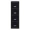 Space Solutions 14.25 in W 4 Drawer Vertical File Cabinet, Black 21618 - alternate 11