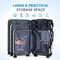 Simple Deluxe 28 Inch Hardside Carry On Luggage, Suitcase with Double Spinner Wheels and TSA Lock, Hard Shell Sui 3A88APLUGG28ABSWHT - alternate 5