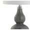 Jonathan Y Anya 20.5" Mini Glass LED Table Lamp, Gray JYL1028A - alternate 4
