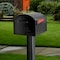 Mail Boss Orca XL Non-Locking Post-Mount Mailbox, Black, USPS T4 Approved 805918 - alternate 4