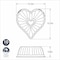 Nordic Ware 10.5 in. W X 11 in. L Heart Bundt Pan Pink 1 pc 55548 - alternate 3