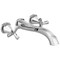 Delta Stryke Wall Mounted Tub Filler, 12.72 in, Lumicoat Chrome T57766-PR-WL - alternate 1