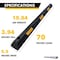 Traffic Kontrol Parking Wheel Stop Block Curb Kit, Rubber, 4 in Height, 72 in Length, 28 lbs TK-PS-6-BKYW-B-KIT - alternate 7