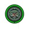 Holland Bar Stool Ohio University 15 Double Neon Wall Clock Clk15BK - alternate 1