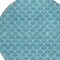Homeroots 8' Teal Blue And Ivory Round Geometric Washable Indoor Outdoor Area Rug 596209 - alternate 7