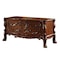 Homeroots 72" Brick Red Solid Manufactured Wood and Solid Wood Executive Desk With Five Drawers 347009 - alternate 4
