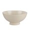 Homeroots 12" Cream Ceramic Round Pedestal Centerpiece Bowl 609342 - alternate 2