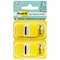 Post-It Flags 680-YW12, 1"x1.7"(25.4mmx43., PK4 680-YW12 - alternate 1