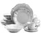 Elama Fleur De Lys 20-Piece Dinnerware Set in White ELM-FLEURDELYS-WHITE - alternate 5