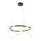 Jonathan Y Lisette 25" Contemporary Minimalist 360 Adjustable Silicone Rope Dimmable Integrated LED Chandelier,  JYL7140B - alternate 1