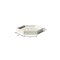 Homeroots 5in White And Gold Resin Handmade Hexagon Trinket Tray 723725 - alternate 3