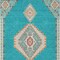 Homeroots 3' X 5' Teal Blue Brown And Ivory Oriental Washable Indoor Outdoor Area Rug 598442 - alternate 4
